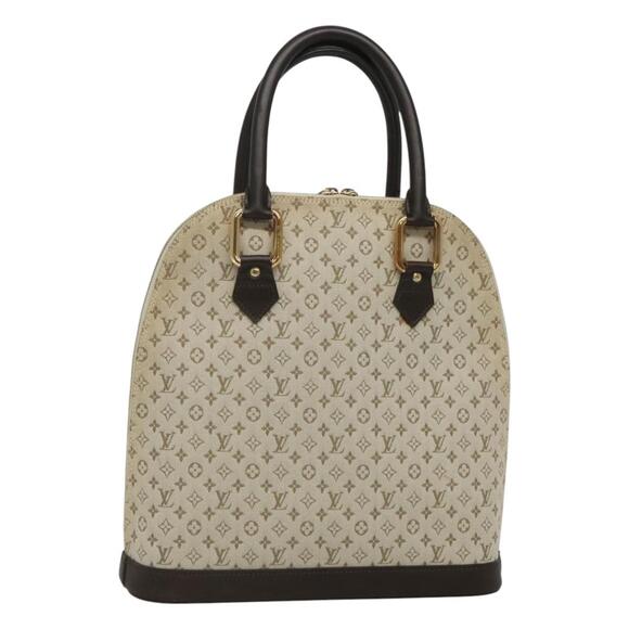 LOUIS VUITTON Monogram Mini Alma Haut Hand Bag Khaki M92203 - Picture 1 of 16